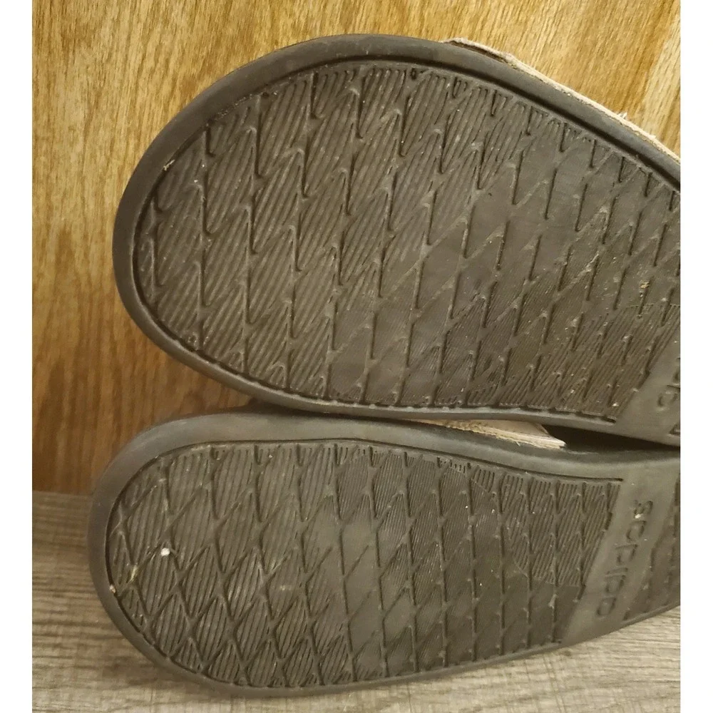 adidas‎ Adilette Comfort Slides Mens Size 9 Shower Sandals Black White